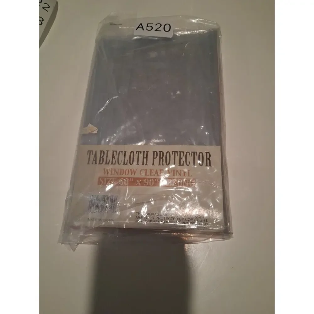 NEW Better Home Clear Vinyl Tablecloth Protector 60